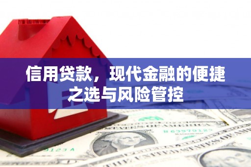 离石信用贷款，现代金融的便捷之选与风险管控