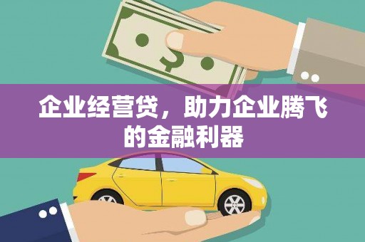 离石企业经营贷，助力企业腾飞的金融利器