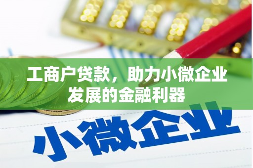 离石工商户贷款，助力小微企业发展的金融利器