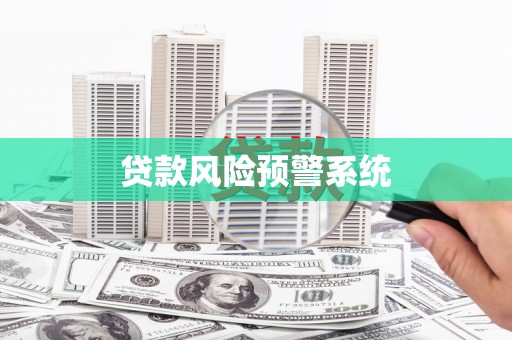 离石贷款风险预警系统