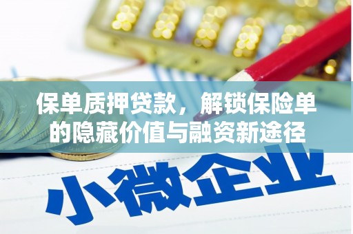 离石保单质押贷款，解锁保险单的隐藏价值与融资新途径