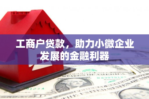 离石工商户贷款，助力小微企业发展的金融利器