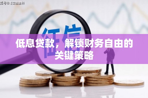 离石低息贷款，解锁财务自由的关键策略