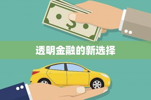 离石透明金融的新选择