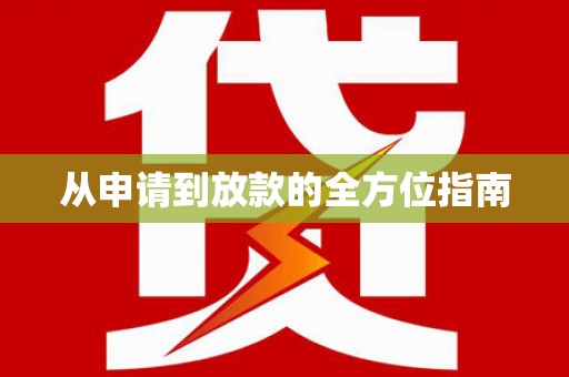 离石从申请到放款的全方位指南